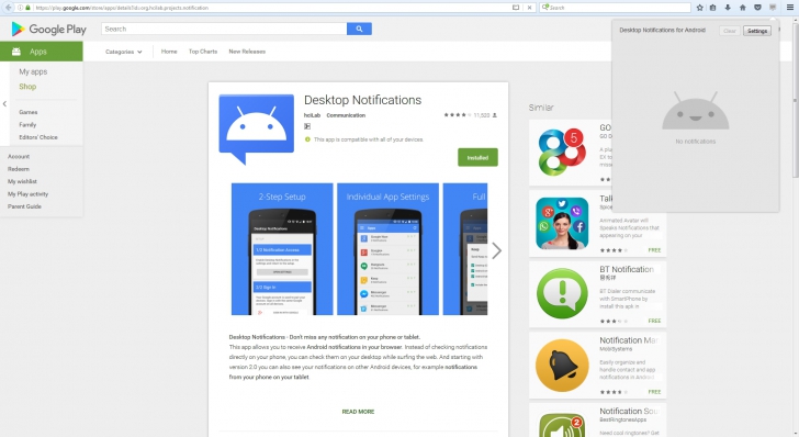 วิธีทำให้การแจ้งเตือน Notifications ของมือถือ Android มาแสดงผลบนเครื่องคอมพิวเตอร์