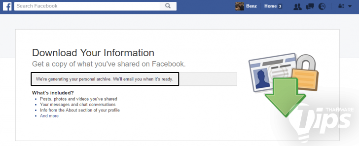 สอนวิธีดาวน์โหลดรูปภาพใน Facebook 