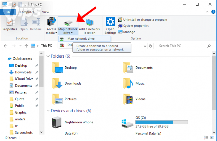 วิธีทำ Map Network Drive เพื่อแชร์ไฟล์ ระหว่างเครื่องที่ใช้ระบบ Windows