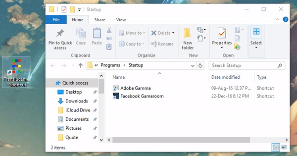 วิธีทำ Taskbar แบบโปร่งใส บน Windows 10 ด้วย TranslucentTB