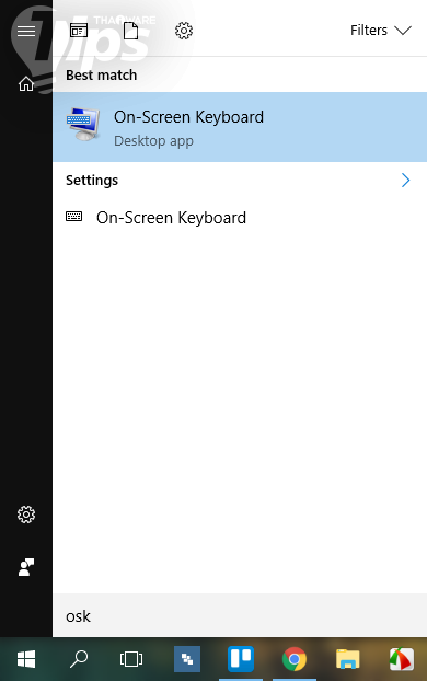 วิธีเปิดใช้งาน On-screen Keyboard บน Windows 10