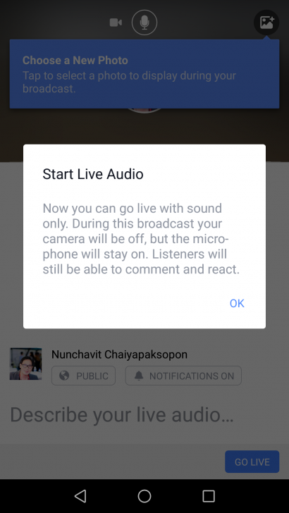 แปลงร่างเป็นดีเจวิทยุออนไลน์ผ่านบริการ Live Audio