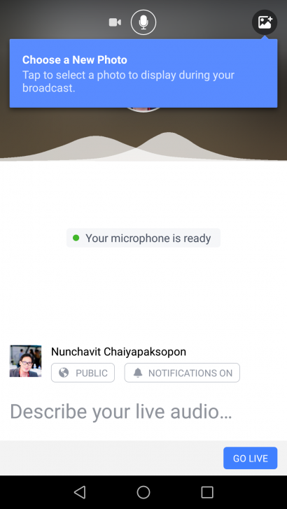 แปลงร่างเป็นดีเจวิทยุออนไลน์ผ่านบริการ Live Audio