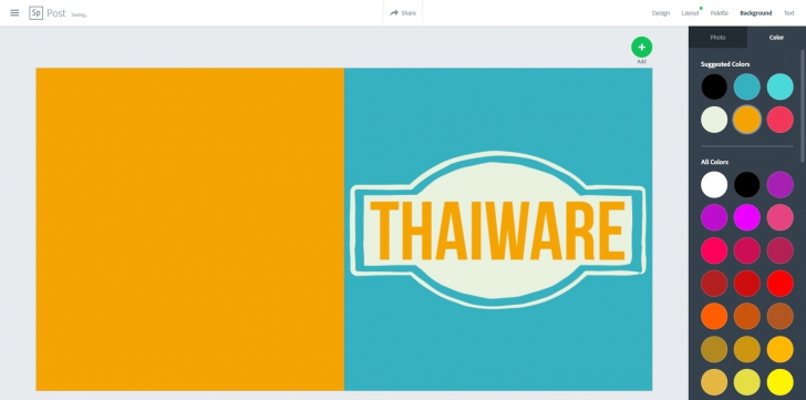 สร้าง Facebook Cover และภาพบน Social ฟรี ผ่านบริการ Adobe Spark
