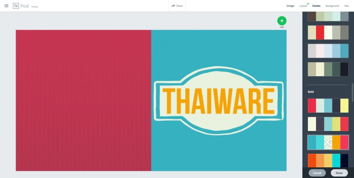 สร้าง Facebook Cover และภาพบน Social ฟรี ผ่านบริการ Adobe Spark