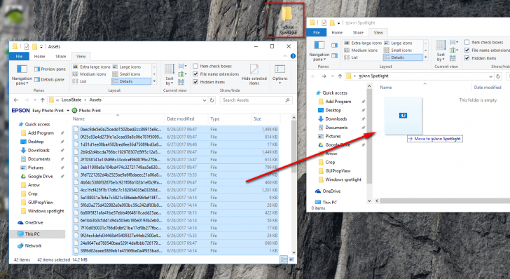 วิธีโหลดภาพ Spotlight พื้นหลังล็อกหน้าจอ บน Windows 10 มาใช้งาน