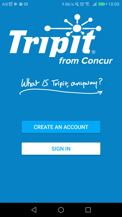 TripIT วางแผนทริป การเดินทาง