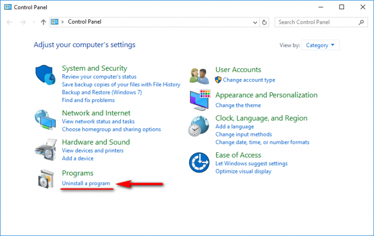 ถอนการติดตั้งโปรแกรมด้วยตัวเอง โดยไม่ใช้โปรแกรมเสริม บน Windows 10 ง่ายๆ