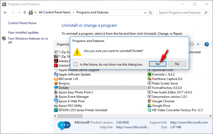 ถอนการติดตั้งโปรแกรมด้วยตัวเอง โดยไม่ใช้โปรแกรมเสริม บน Windows 10 ง่ายๆ