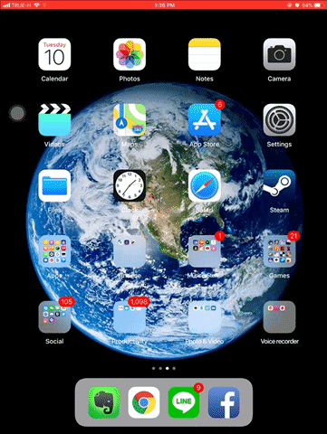 วิธีย้ายแอปฯ ทีละหลายตัวพร้อมกันในครั้งเดียวบน iOS 11