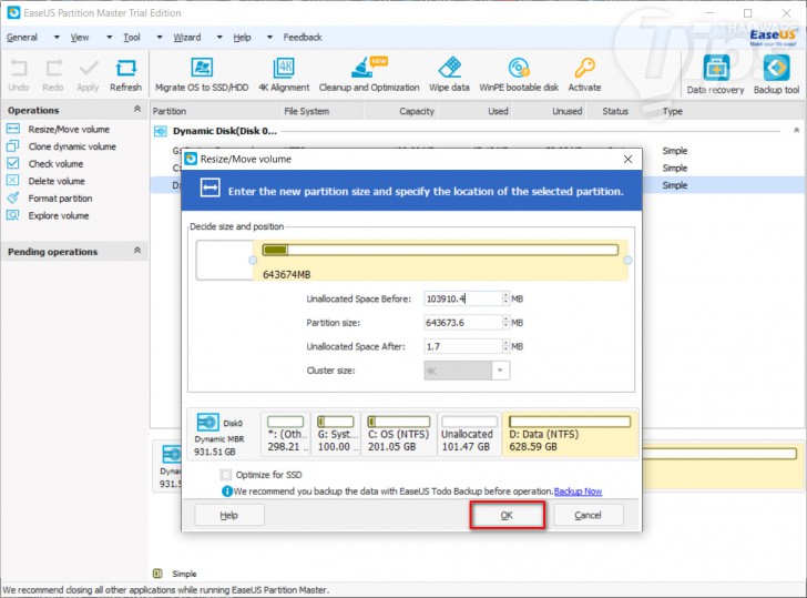 วิธีเพิ่มเนื้อที่เก็บข้อมูลให้กับ Drive C แบบง่ายๆ โดยไม่ต้อง ฟอร์แมต