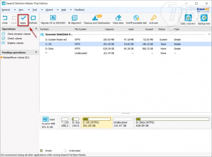 วิธีเพิ่มเนื้อที่เก็บข้อมูลให้กับ Drive C แบบง่ายๆ โดยไม่ต้อง ฟอร์แมต