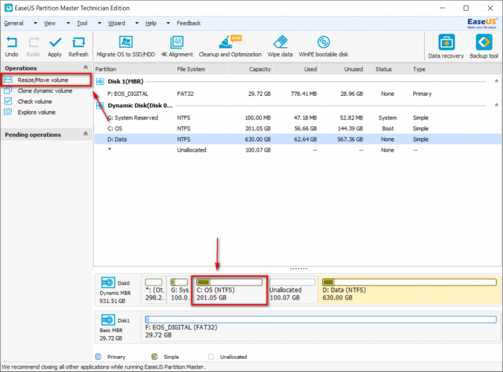 วิธีเพิ่มเนื้อที่เก็บข้อมูลให้กับ Drive C แบบง่ายๆ โดยไม่ต้อง ฟอร์แมต