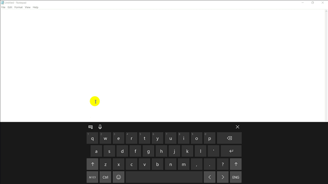 วิธีเปิด Touch Keyboard บน Windows 10 