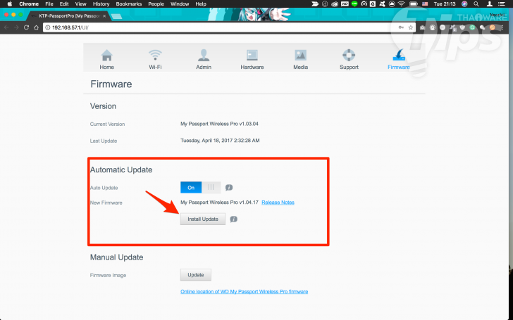 วิธีทำให้ฮาร์ดดิสก์ไร้สายแบบพกพา WD Wireless Pro เปิดอ่านไฟล์ RAW ได้