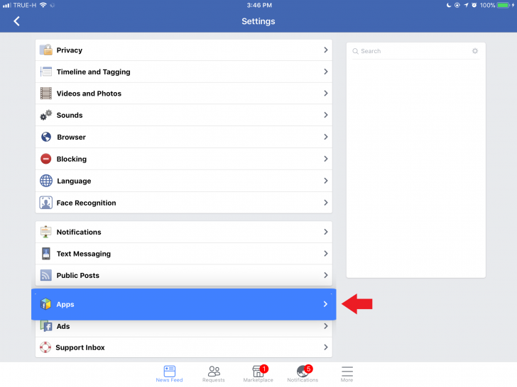 วิธีลบแอปฯ ใน Facebook 