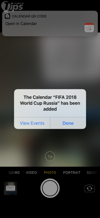แจก QR Code ตารางฟุตบอลโลก 2018 แค่สแกน ก็เพิ่มเข้าปฏิทินบนมือถือทันที