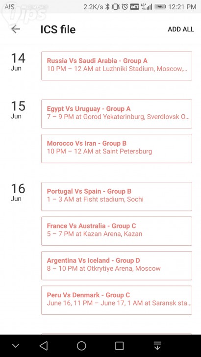 แจก QR Code ตารางฟุตบอลโลก 2018 แค่สแกน ก็เพิ่มเข้าปฏิทินบนมือถือทันที