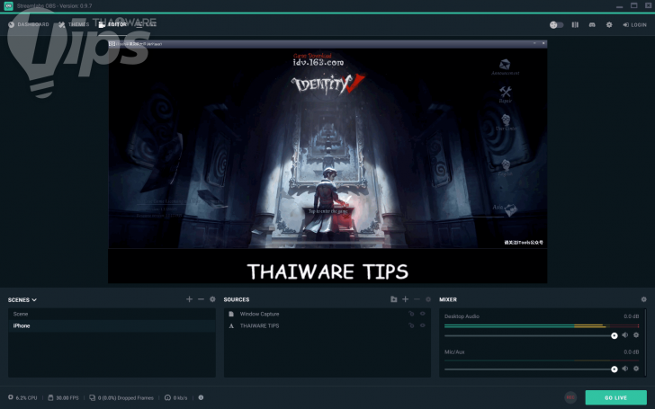 วิธี LIVE Streaming เกมส์จาก iPhone iPad ขึ้น Facebook หรือ YouTube
