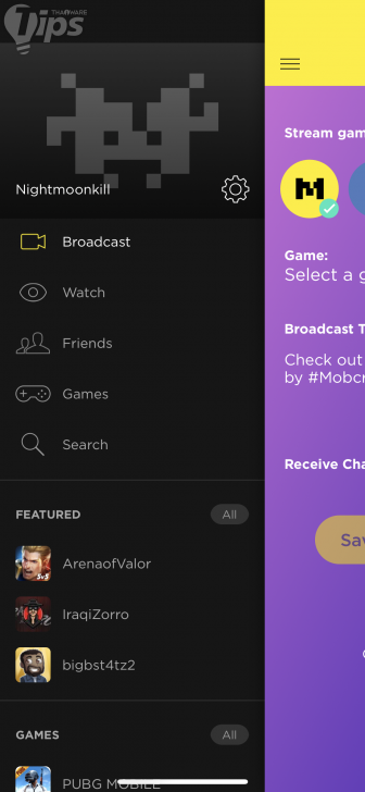 วิธี LIVE Streaming เกมส์จาก iPhone iPad ขึ้น Facebook หรือ YouTube