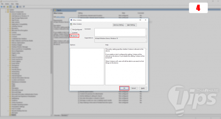 วิธีปิด Cortana บน Windows 10 เวอร์ชัน Home และ Pro