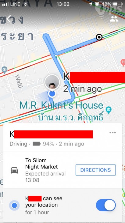 วิธีแชร์ตำแหน่งระหว่างเดินทางผ่าน Google Maps ให้ติดตามแบบเรียลไทม์