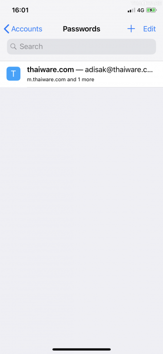 วิธีใช้ระบบกรอกบัญชี, รหัสผ่าน และบัตรเครดิตให้เราอัตโนมัติบน iOS