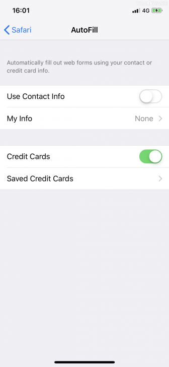 วิธีใช้ระบบกรอกบัญชี, รหัสผ่าน และบัตรเครดิตให้เราอัตโนมัติบน iOS