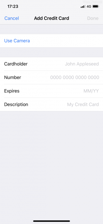 วิธีใช้ระบบกรอกบัญชี, รหัสผ่าน และบัตรเครดิตให้เราอัตโนมัติบน iOS
