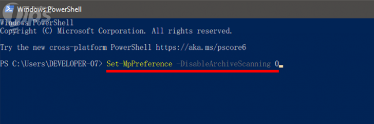 วิธีเซ็ต Windows Defender ให้สแกนหามัลแวร์ ในไฟล์ ZIP, RAR, CAB