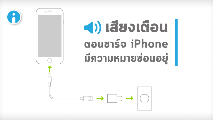 เสียงเตือนเวลาที่เราชาร์จ iPhone นั้นมีความหมายซ่อนอยู่นะ
