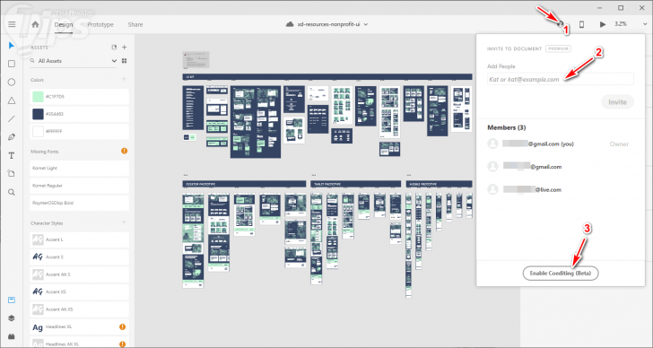 Adobe XD สามารถแชร์ไฟล์เพื่อทำงานพร้อมกันเป็นทีมได้แล้ว ทำอย่างไร มาดูกัน