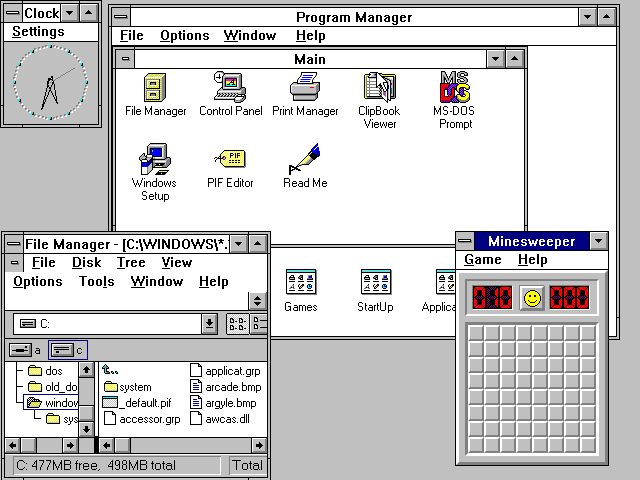 Windows 3.1 (ปี ค.ศ. 1992 - พ.ศ. 2535) Windows 3.1 (ปี ค.ศ. 1992 - พ.ศ. 2535)