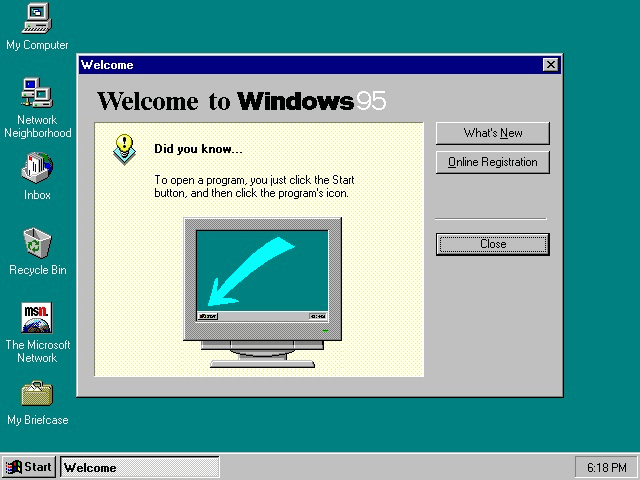 Windows 95 (ปี ค.ศ. 1995 - พ.ศ. 2538) Windows 95 (ปี ค.ศ. 1995 - พ.ศ. 2538)