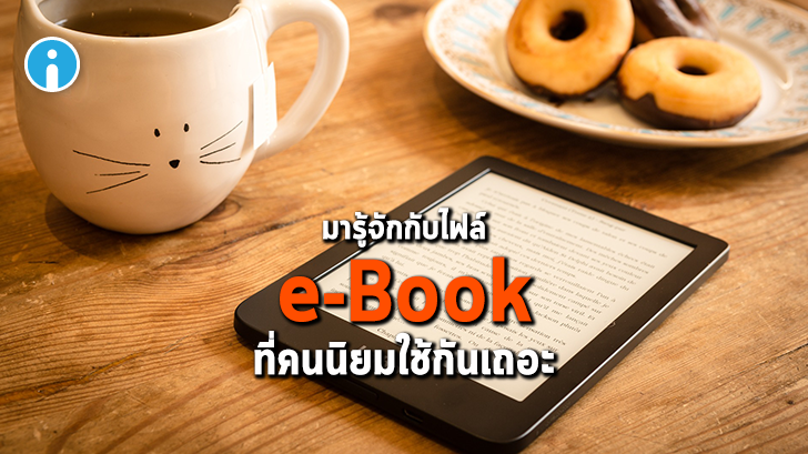 5 ไฟล์ e-Book ยอดนิยม ePUB, MOBI, AZW, IBA และ PDF แตกต่างกันอย่างไร ?