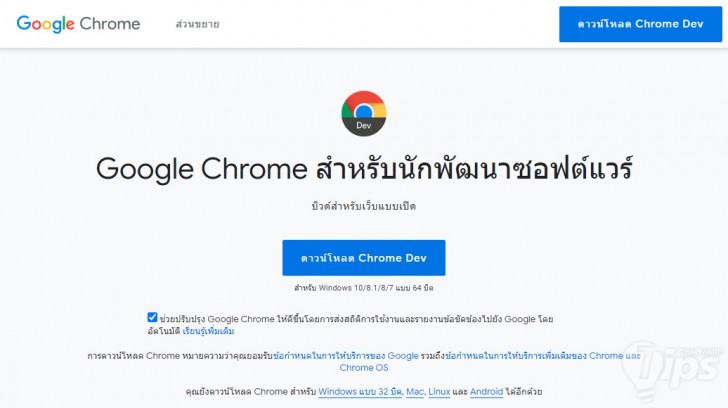 เว็บเบราว์เซอร์ Google Chrome เวอร์ชัน Stable, Beta, Dev และ Canary แตกต่างกันอย่างไร ?