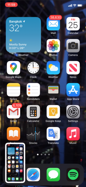 วิธีจับภาพหน้าจอ แคปภาพหน้าจอ iPhone และ iPad ทุกรุ่น