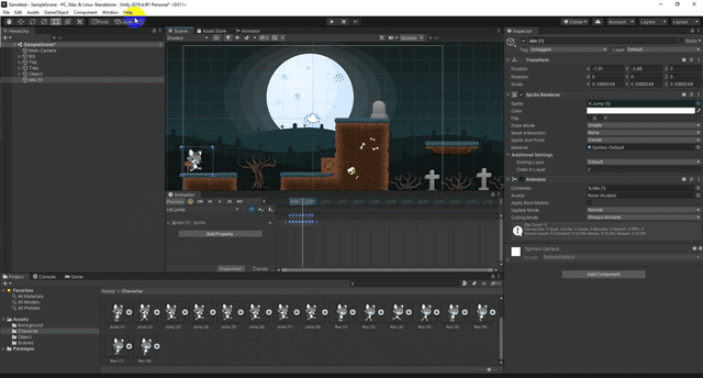 วิธีสร้างเกมจาก โปรแกรมสร้างเกม Unity3D ตอนที่ 3 (สร้างเกม 2D ด้วยตัวเอง) วิธีสร้างเกมจาก โปรแกรมสร้างเกม Unity3D ตอนที่ 3 (สร้างเกม 2D ด้วยตัวเอง)