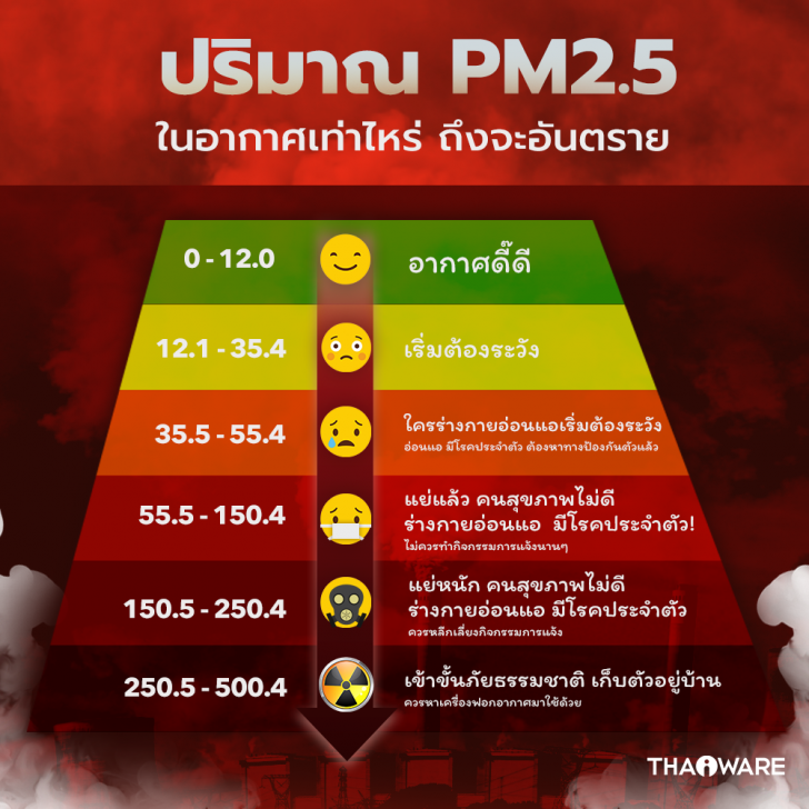 ฝุ่นละออง PM 2.5 คืออะไร ? ย่อมาจากคำว่าอะไร ? และ ผลกระทบ อันตรายจากฝุ่น PM 2.5