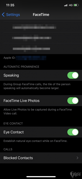 วิธีปิดคุณสมบัติ สบตา หรือ ลูกตาปลอม ของ FaceTime บน iPhone