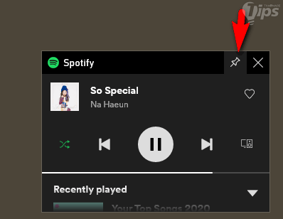 วิธีควบคุมเพลง Spotify โดยไม่ต้องสลับจอ ในขณะเล่นเกมอยู่บน Windows 10
