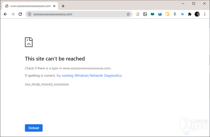 วิธีแก้ปัญหาเข้าเว็บไม่ได้เจอ DNS_PROBE_FINISHED_NXDOMAIN ข้อผิดพลาด Error บนเว็บเบราว์เซอร์