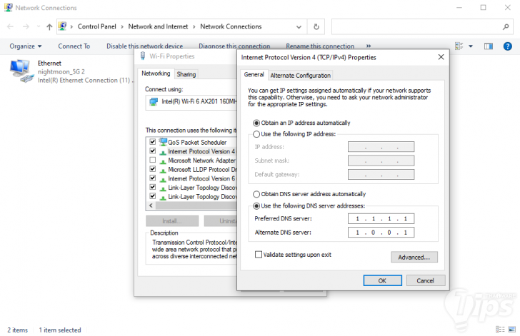 วิธีแก้ปัญหาเข้าเว็บไม่ได้เจอ DNS_PROBE_FINISHED_NXDOMAIN ข้อผิดพลาด Error บนเว็บเบราว์เซอร์