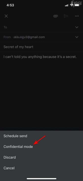 วิธีส่งอีเมลลับใน Gmail