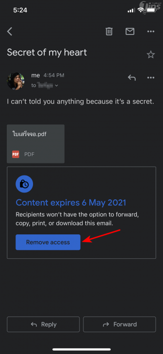 วิธีส่งอีเมลลับใน Gmail