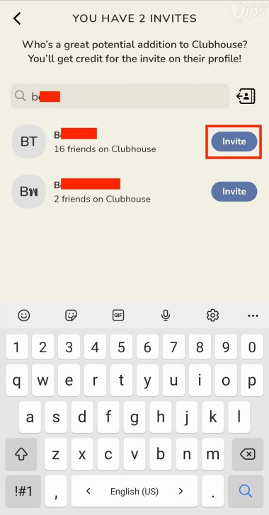  เชิญ (Invite) เพื่อนใช้แอป Clubhouse