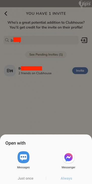  เชิญ (Invite) เพื่อนใช้แอป Clubhouse