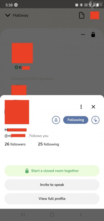 เมนูสำหรับ ผู้ดำเนินรายการ (Moderator) ในแอป Clubhouse