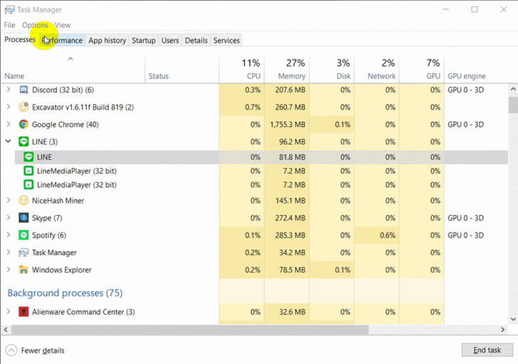 ปรับแต่งการทำงานของ Task Manager