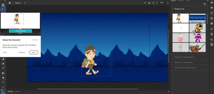 โปรแกรมแอนิเมชัน Adobe Animate